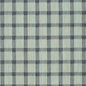 Aqua Blue Stain Resistant Performance Pet Friendly Plaid Woven Pattern Upholstery Fabric by The Yard - SKU Callahan Surf