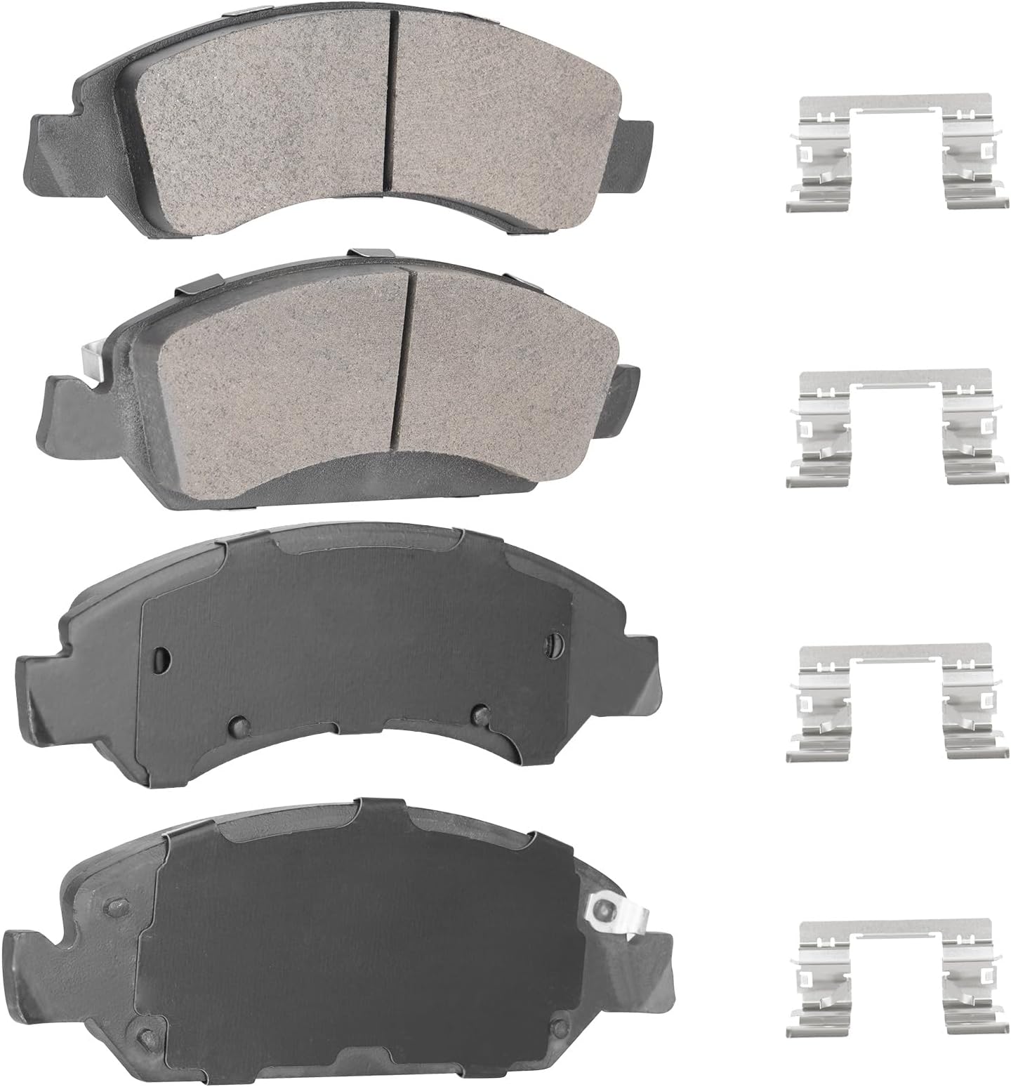 TadaMark 4PCS Front Semi-Metal Brakes Pads Set Compatible with Chevy Silverado 1500 2007-2019 for Avalanche 2008-2013 for Sierra 1500 2007-2018