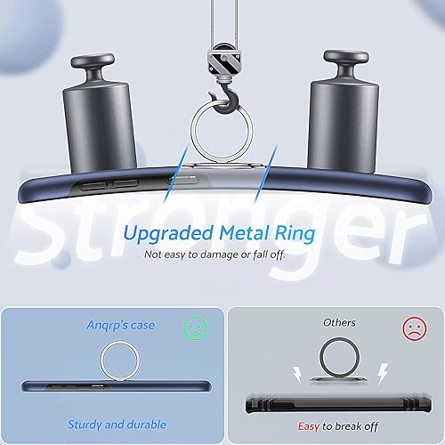 Miniatura 3 de Anqrp Hidden Series - Funda para Galaxy S21+ Plus 5G, soporte que no se cae Anillo integrado de 360, grado militar de 15 pies, funda protectora a