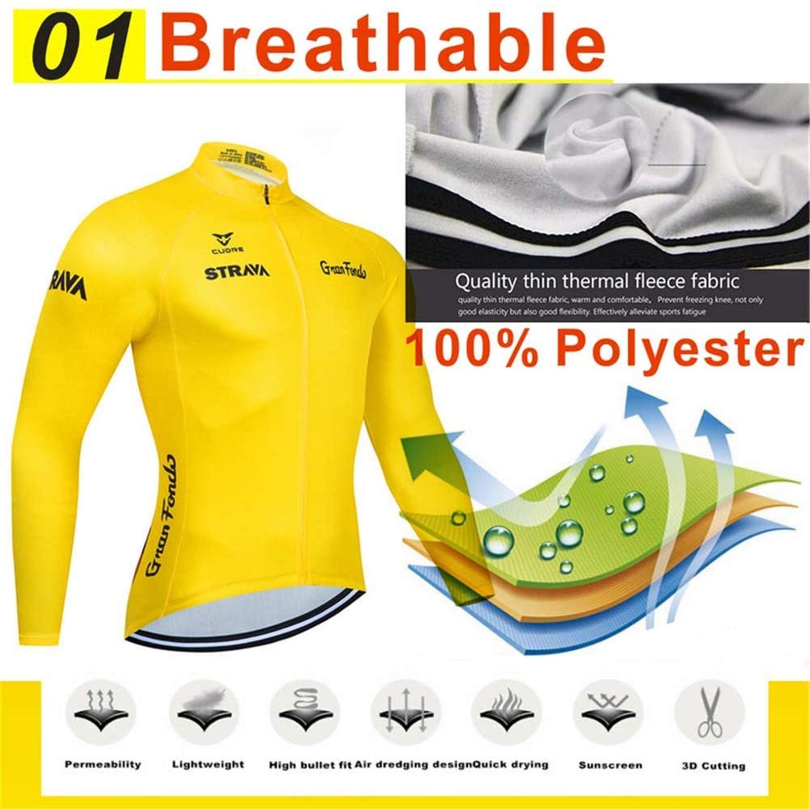 Męska koszulka kolarska, garnitur górskie górne części rowerowe szybkoschnące oddychająca koszulka rower górski MTB wyścigi rowerowe ubrania 5D żelowe wyściełane (żółty 2,3XL)