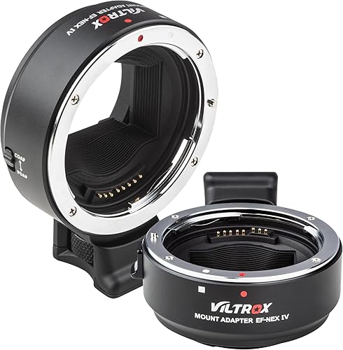 Vista 48 de VILTROX Adaptador de lente EF-M1 Pro, adaptador de montaje en anillo de enfoque automático, convertidor de lente con bloqueo de seguridad compatible