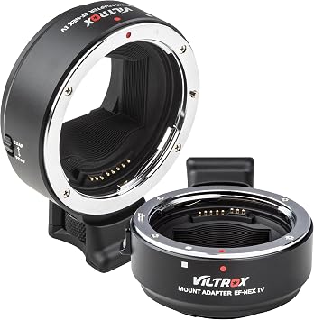 VILTROX EF-NEX IV Lens Adapter, Auto-Focus EF to E Mount Ring Automatic Converter Control Ring Compatible with Canon EF/EF-S Lens to Sony E Mount Camera NEX A9II A7III A9 A7RIII A7RII A7R A7m3