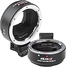 VILTROX EF-NEX IV Lens Adapter, Auto-Focus EF to E Mount Ring Lens Automatic Converter Control Ring Compatible with Canon ...