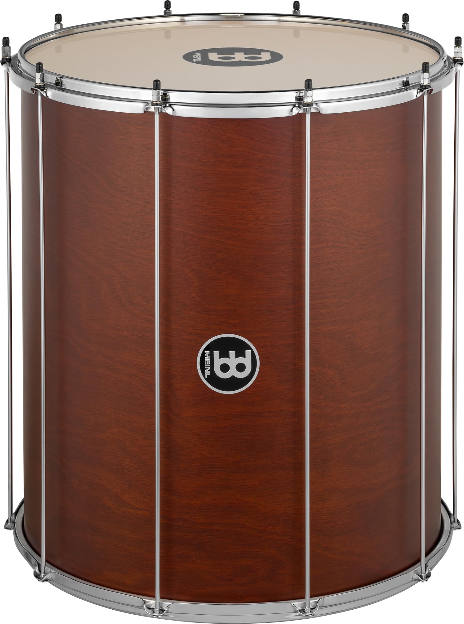 Meinl Percussion Traditional Wood Surdo – Tamburo Samba Grande – 20-Pollici Diametro – 24-Pollici Altezza – Hardwood, Brown (SU20AB-M)
