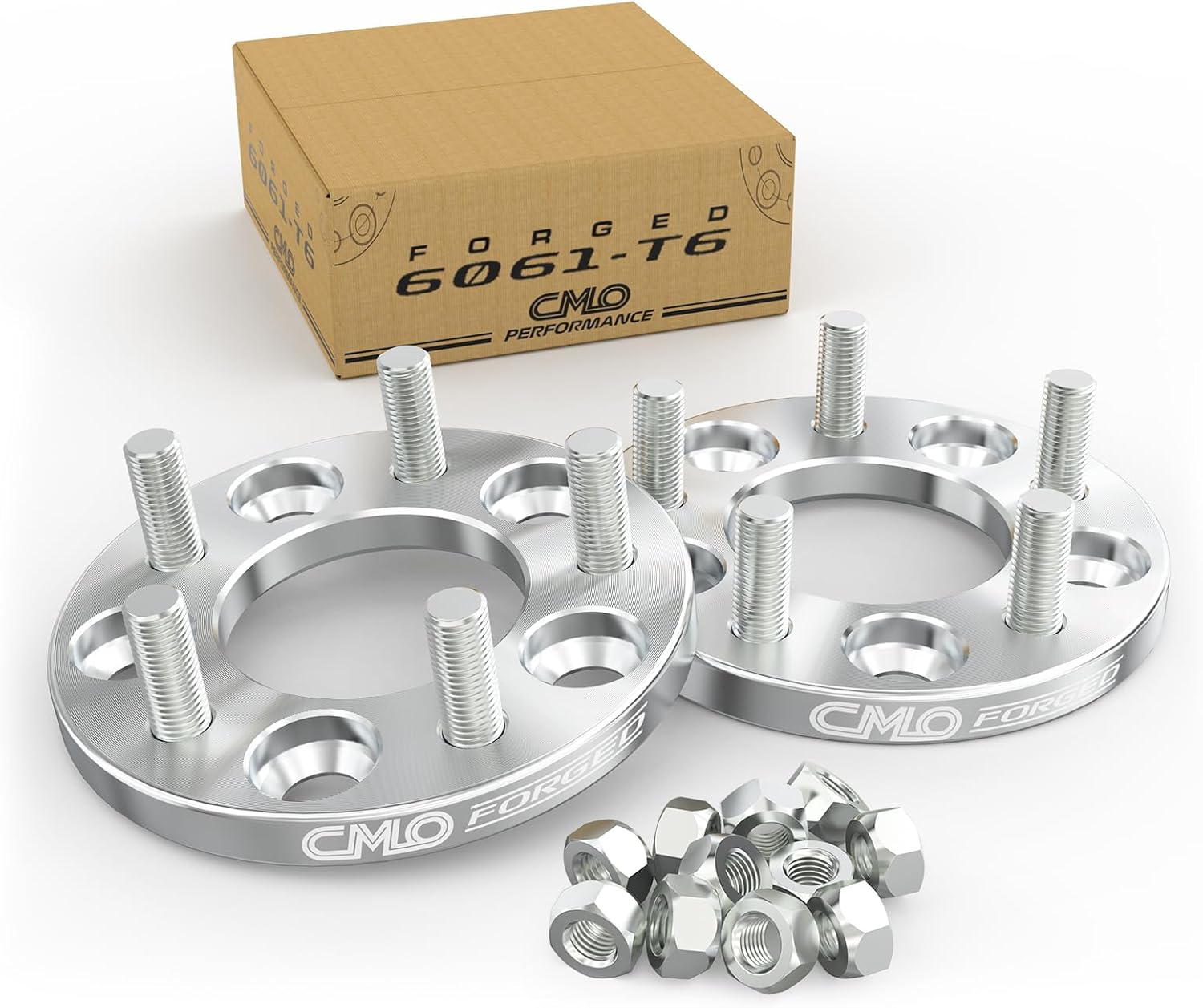 Customadeonly 15mm Forged Wheel Adapters 5x120 to 5x115 | Fits 5x115 Wheels on 5x120 Hubs | 2pcs Lug Centric | 74.1mm Bore | M12x1.5 Studs | Offset Correction Spacers