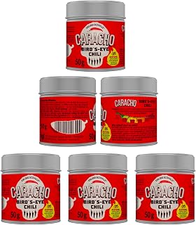 CARACHO Scoville - Lote de 50 g de copos de chile (50 g, 100 % extremadamente afilados), color blanco