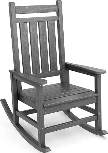 SERWALL Oversized Rocking Chair, Outdoor Rocking Chair for Adults, All