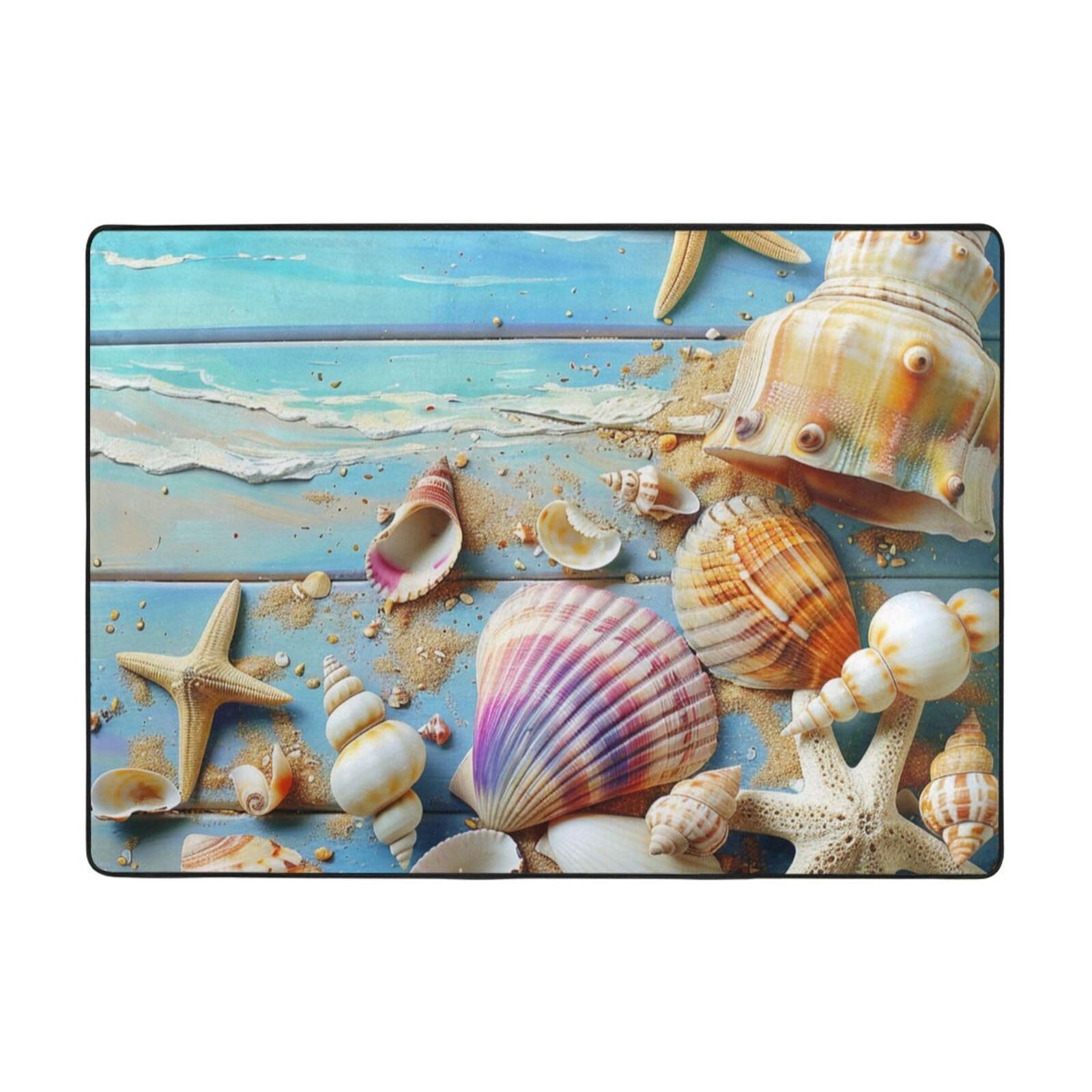 Tapis de sol plage grand modèle 203x147 cm pour chambre enfant et salle à manger