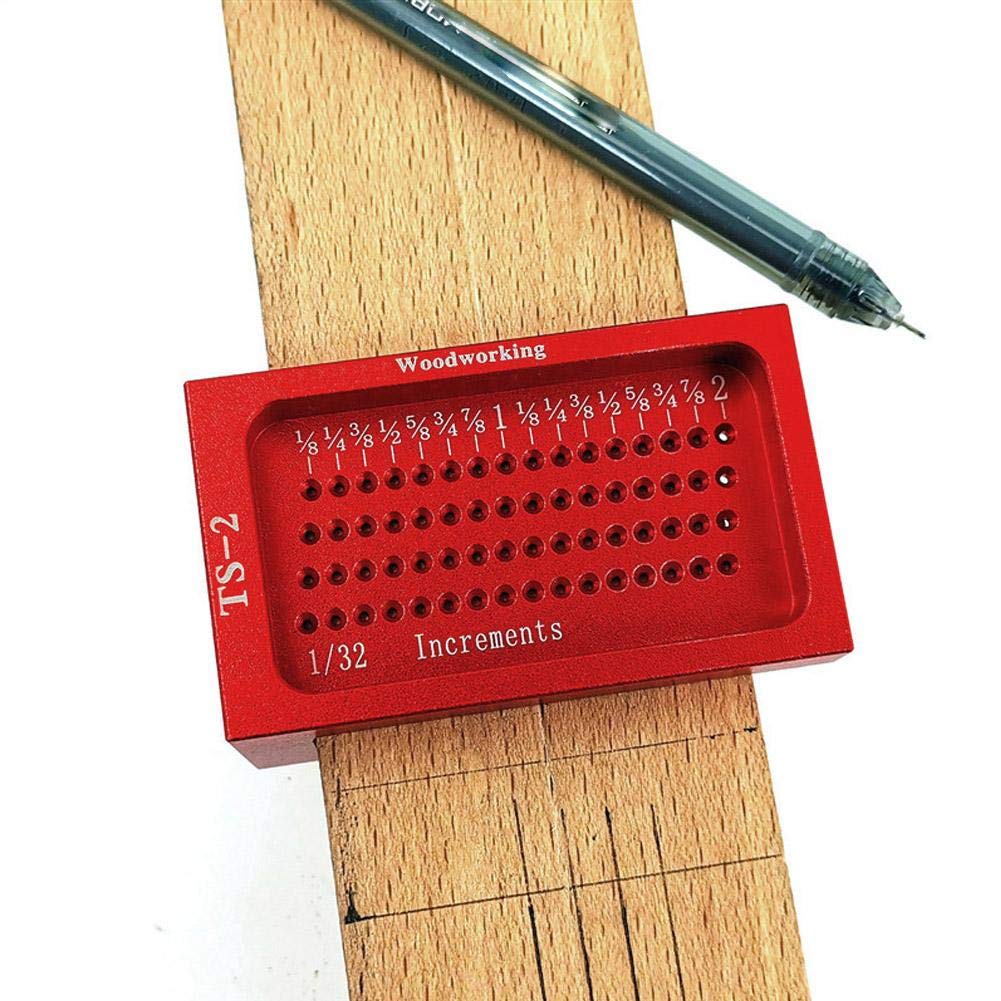 Cross Calibration Ruler T Type Woodworking Hole Scribing Aluminum Alloy Scribering Scribe Mark Measuring Tool