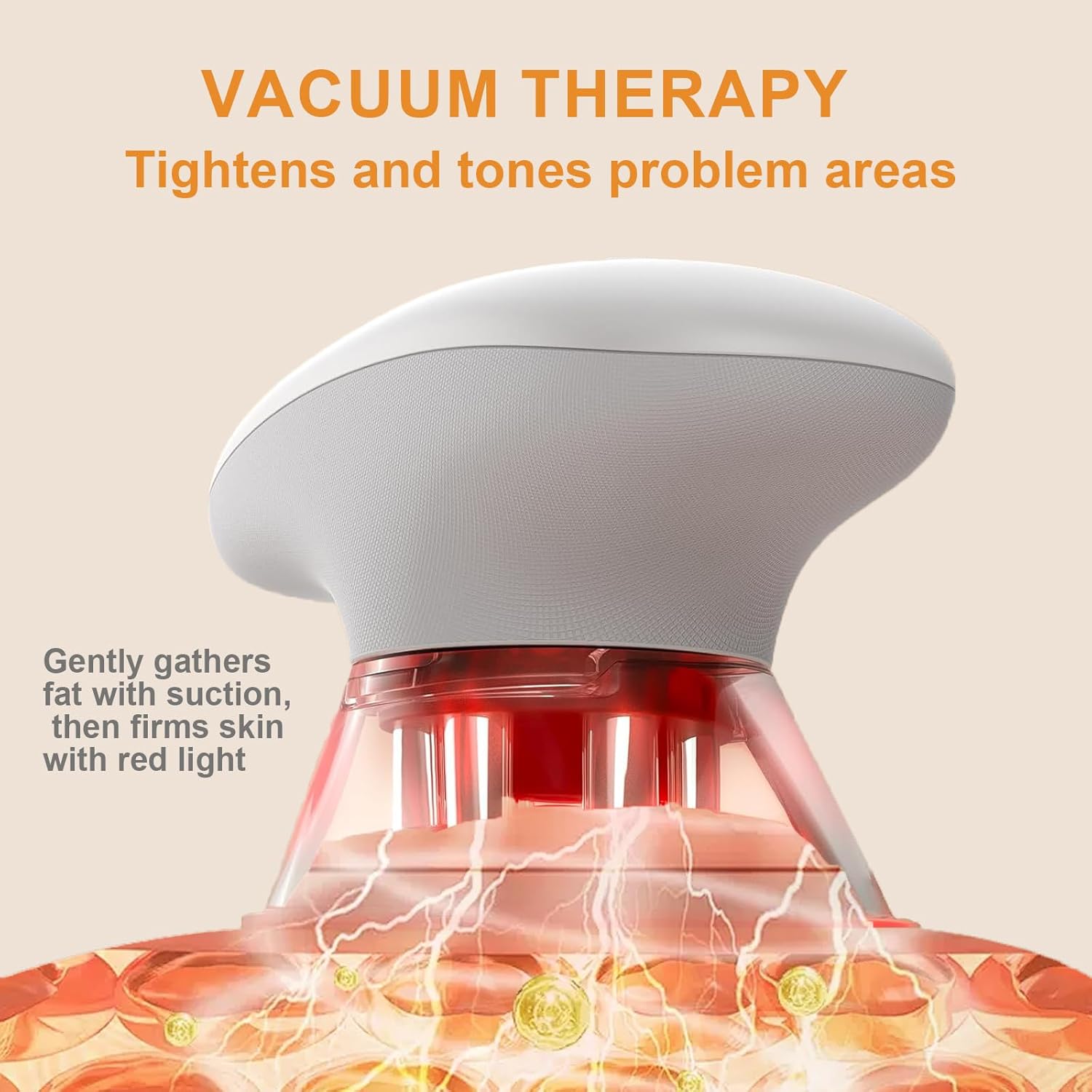 Body Sculpting Machine, Professional Cordless Handheld Massager Electric Cupping Therapy Massager – for Belly, Waist, Arms, Leg, Home Tool for Women (White) - Image 2