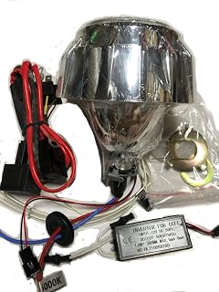 バイク　HID プロジェクター 2.8インチ ヘッドライト CCFL リング 12v