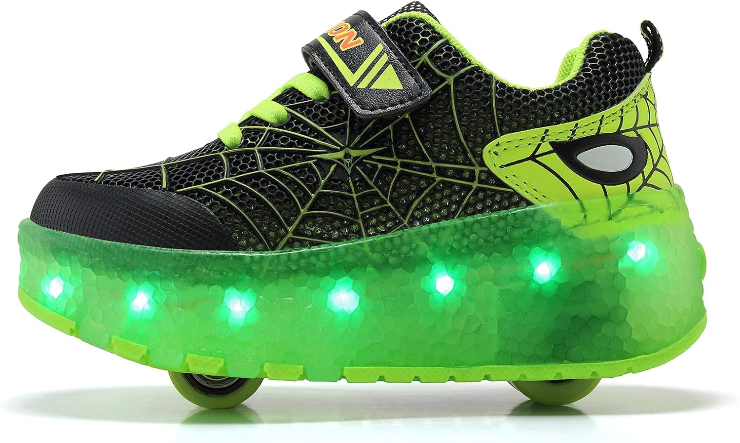 Kids LED Roller Skate Shoes - Retractable Wheels