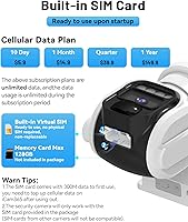 Vista 6 de 4G LTE Cellular Solar Security Camera Wireless Outdoor, No WiFi Solar Powere Camera Built in SIM Card & Subscription Fee, 350° Live View, 2K Camera