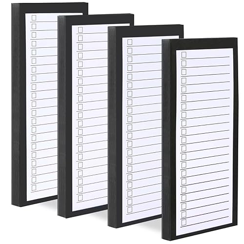 Paquete de 4 blocs de notas magnéticos para refrigerador, 200 páginas para lista de comestibles, almohadilla magnética para refrigerador, Paquete de 4 blocs de notas magnéticos para refrigerador, 200 páginas para lista de comestibles, almohadilla magnética para refrigerador,