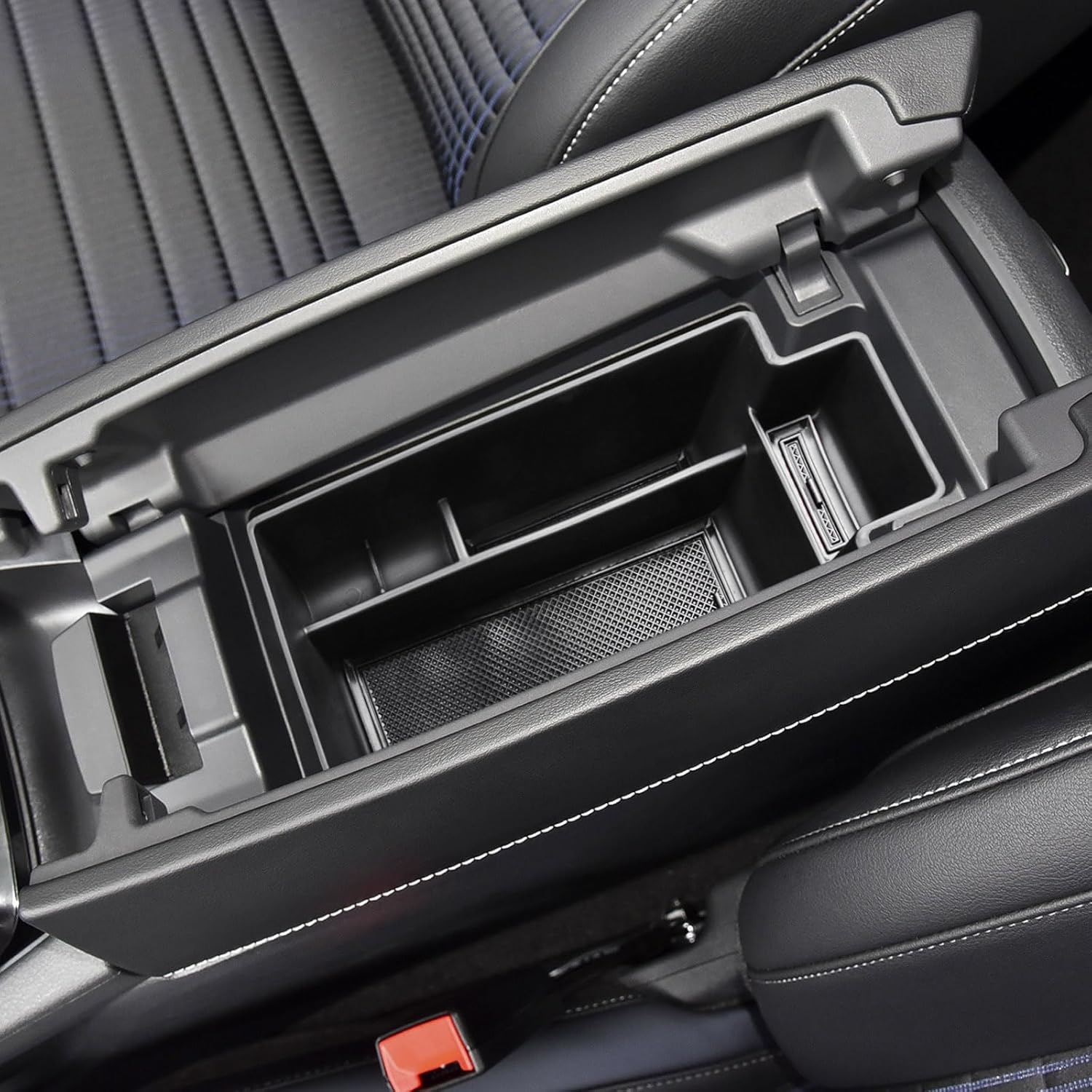 TACORBO Center Console Organizer Compatible with Nissan Rogue 2021 2022 2023 2024 2025 2026 Accessories, Rogue Platinum S SL SV Armrest Insert Tray (Not fit ROGUE SPORT), Black Trim