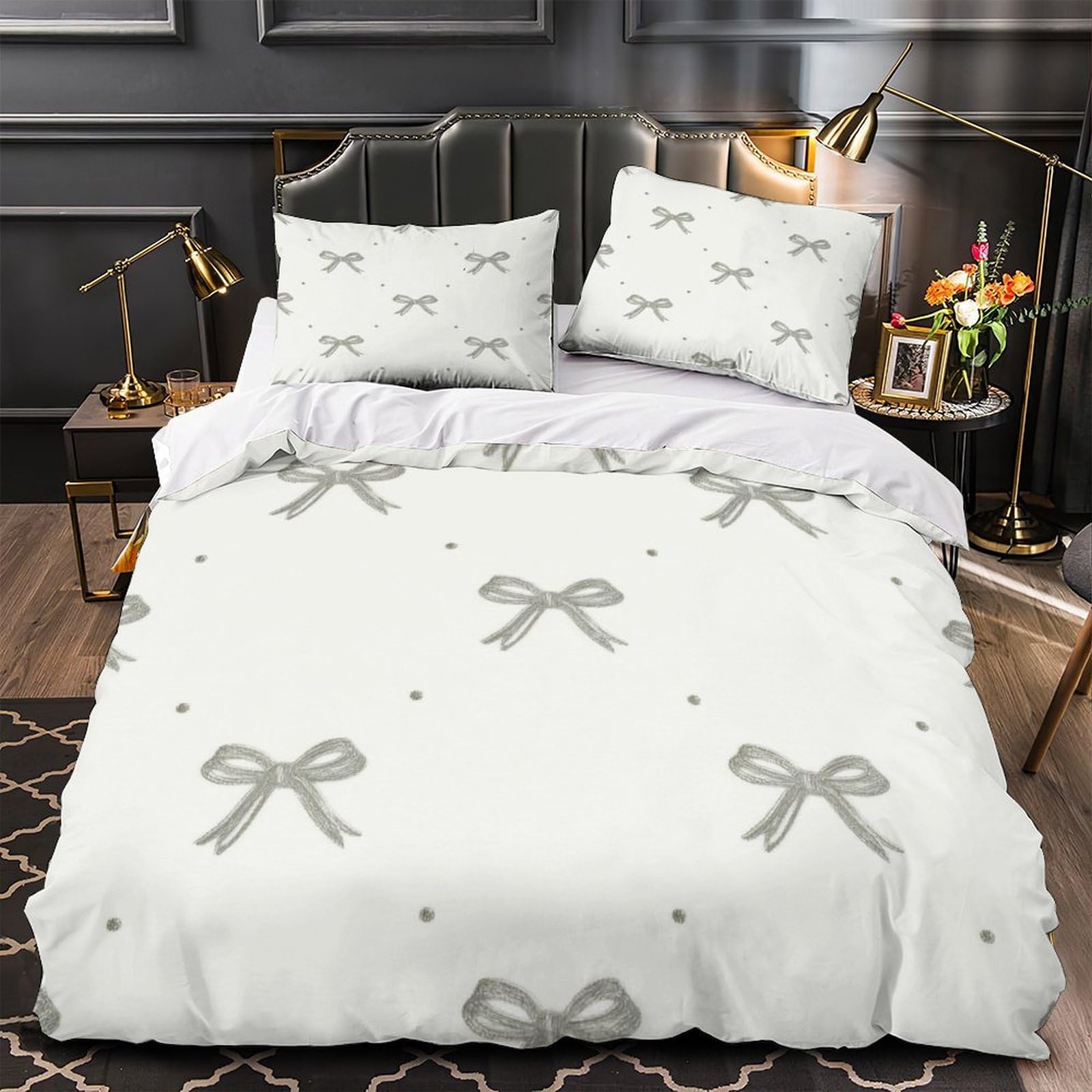 Parure de lit housse de couette chat 260x220 fermeture éclair
