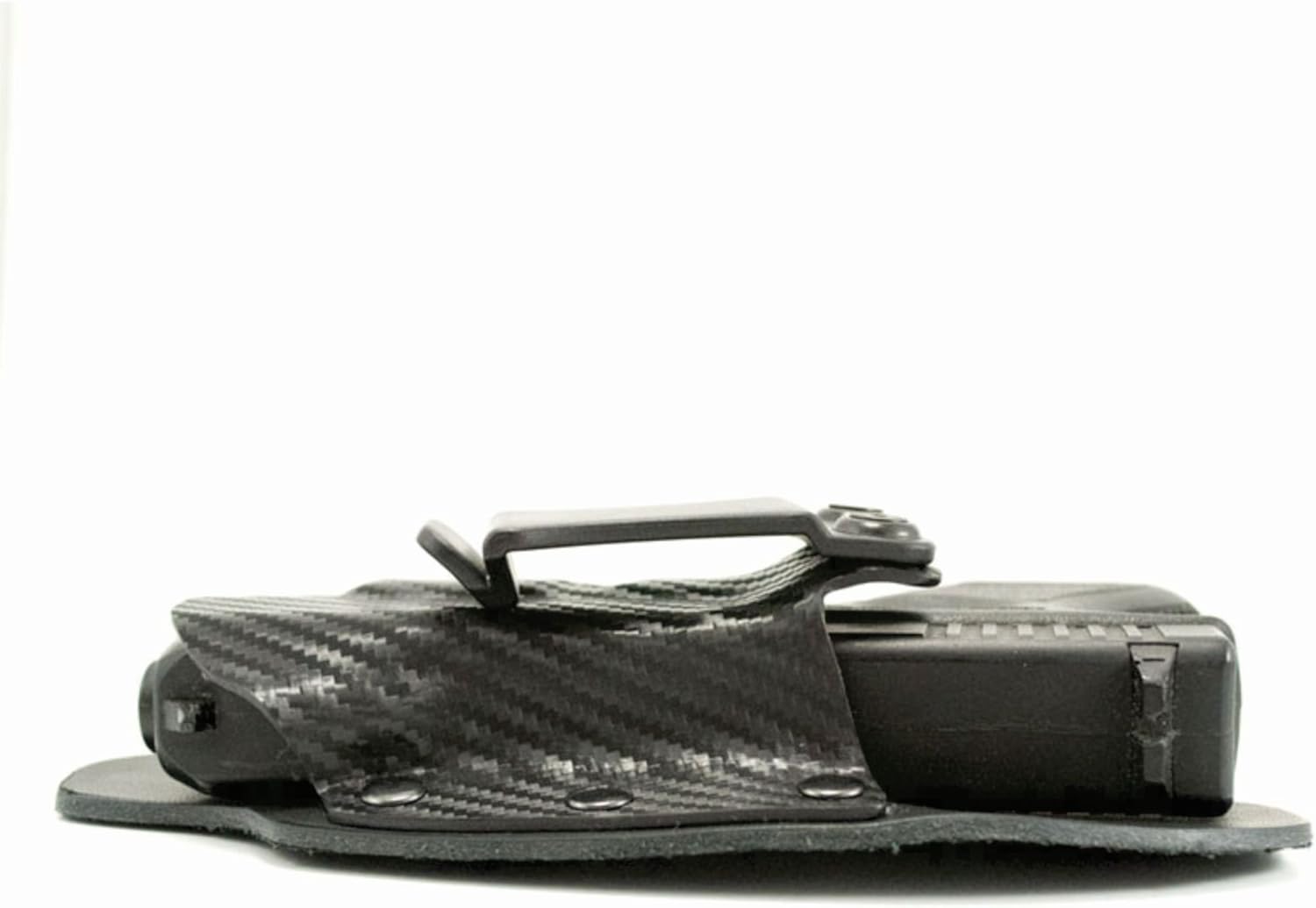 Outlaw Holsters NT Hybrid Black Carbon Fiber Kydex & Leather IWB Holster (Right-Hand, Taurus 709 Slim with TR18 Laser)