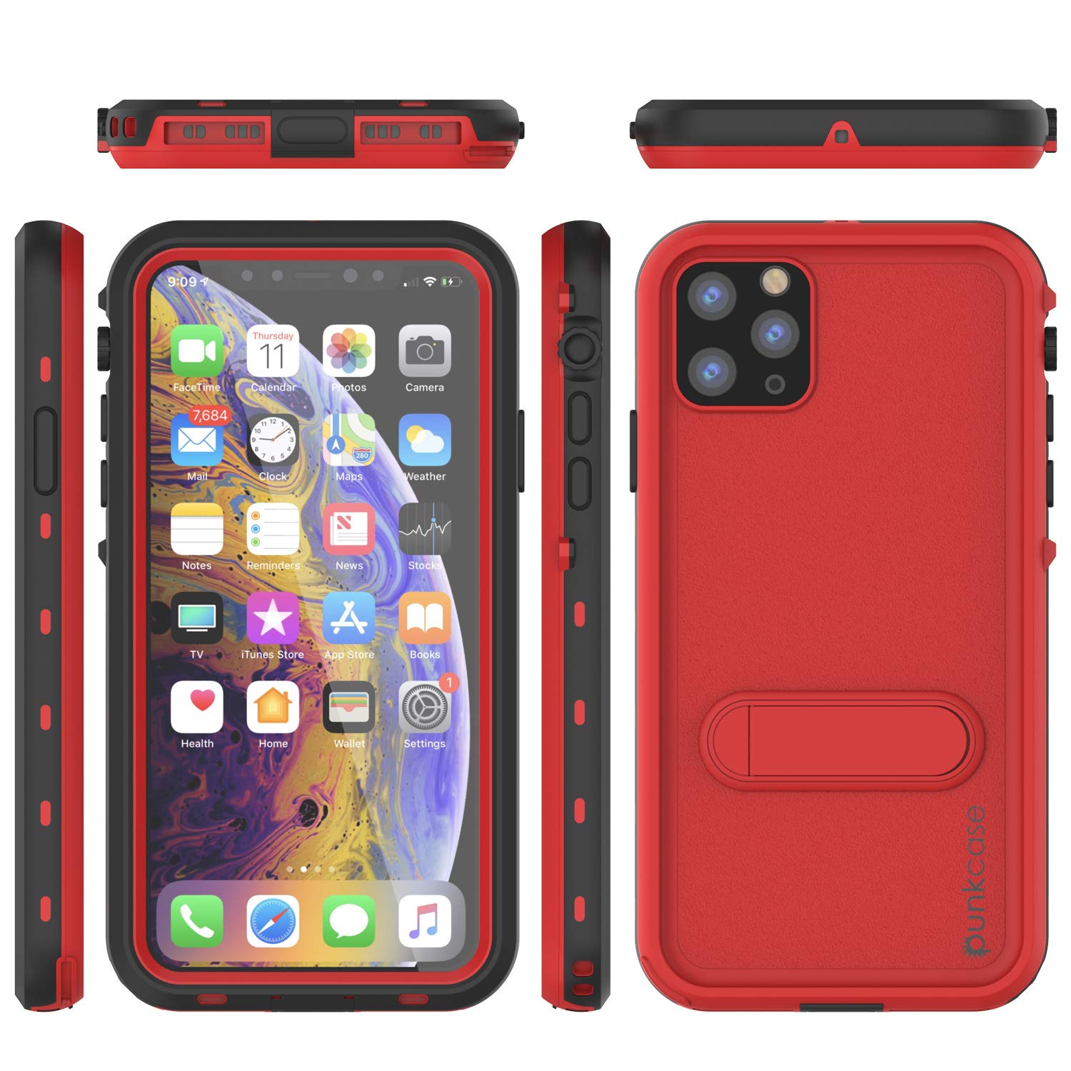 Punkcase Iphone 11 Pro Max Waterproof Case Kickstud Series Slim