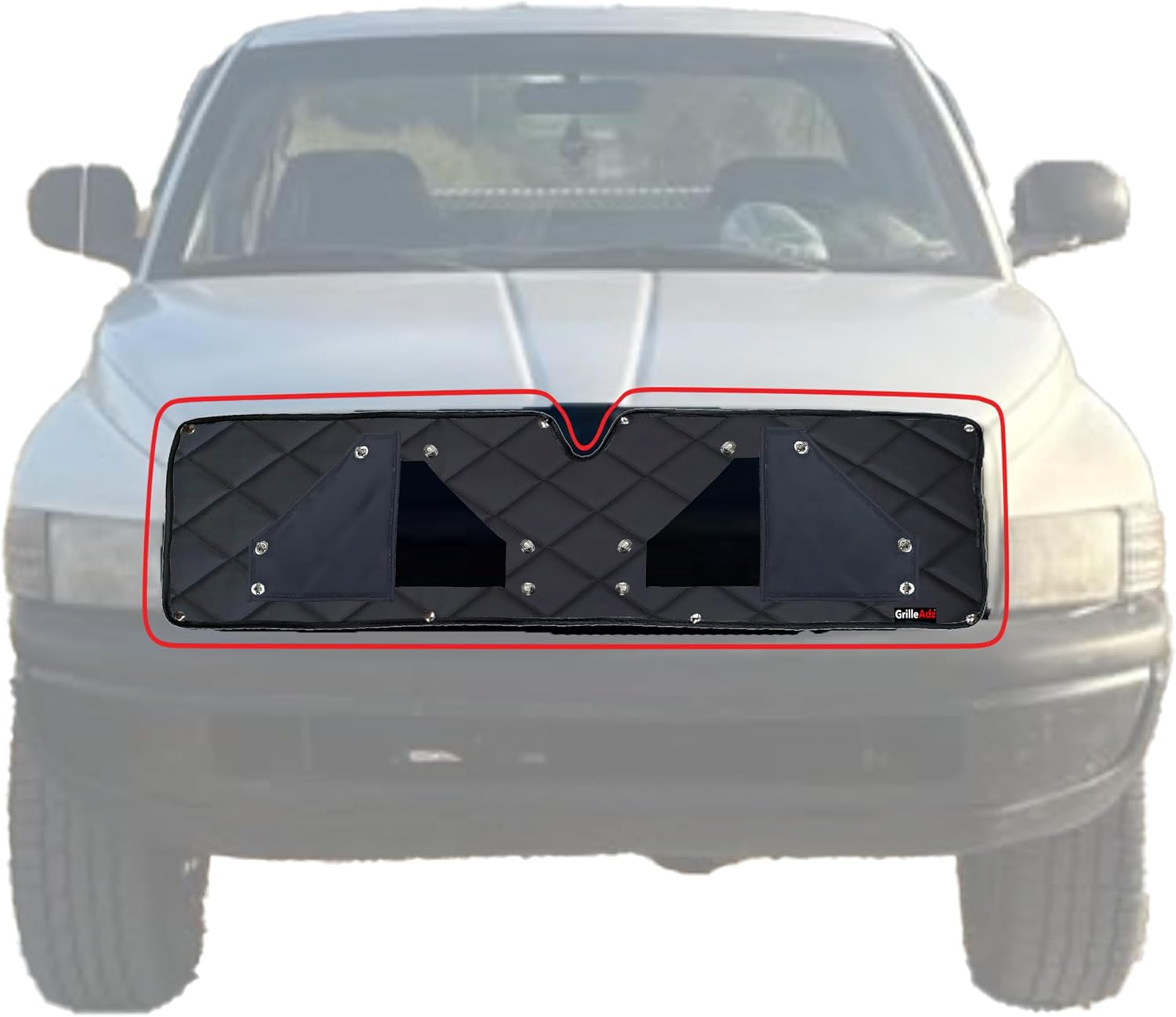 Premium Quilted Winter Front AS Fits Ram Pickup, full size from 1994-2001 / Ram 2500, 3500 from 2002 (903-1) Arctic Shield