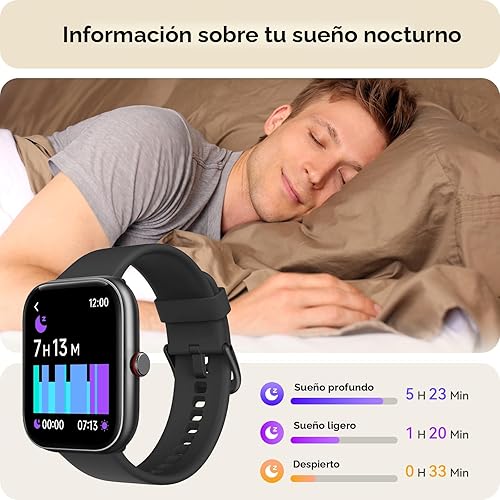 Miniatura 4 de Reloj inteligente para mujeres y hombres, reloj inteligente para iPhone y Android Bluetooth (respuestallamada) Alexa integrado, rastreador de