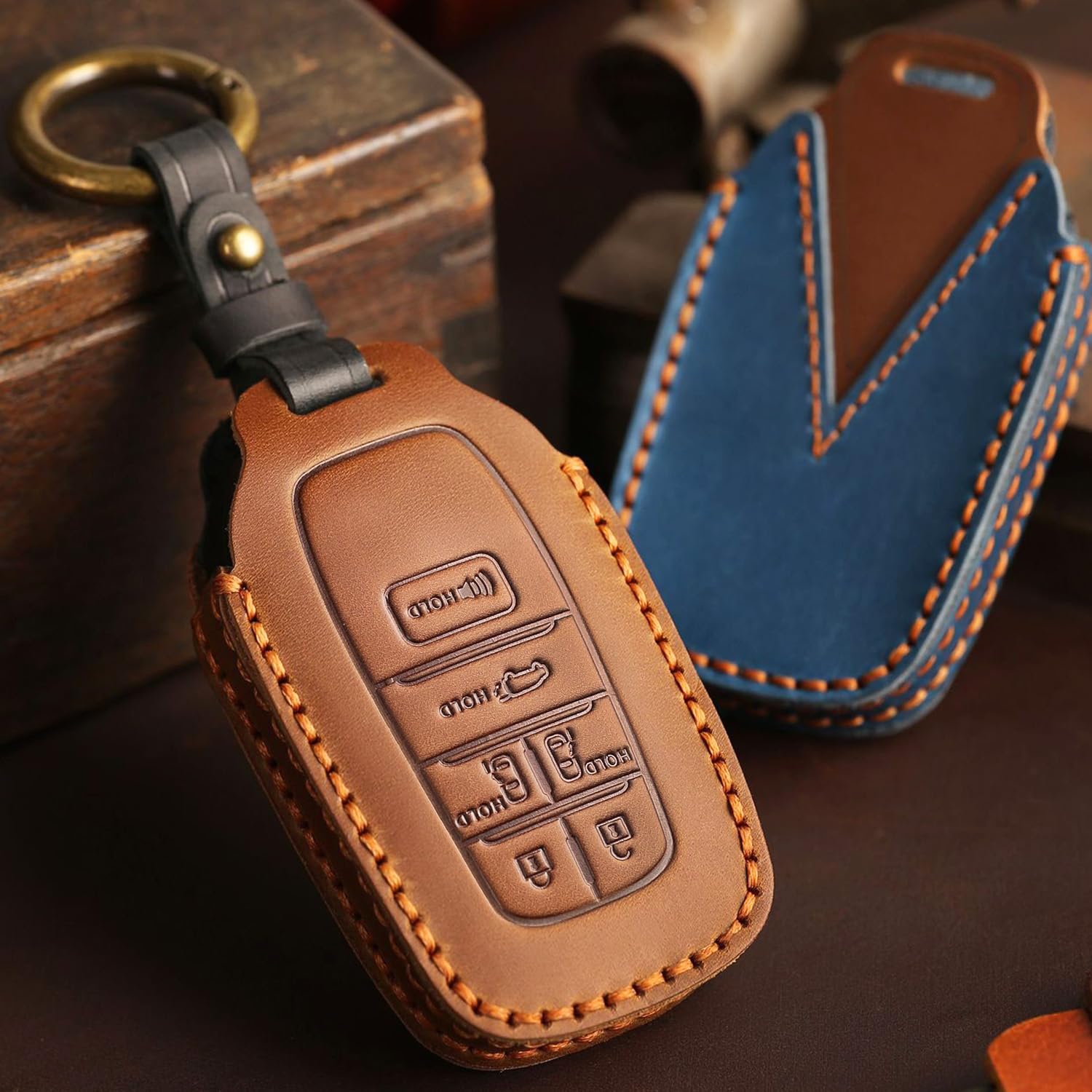 Amazon.com: EASYANT for Toyota Sienna Minivan Leather Key Fob