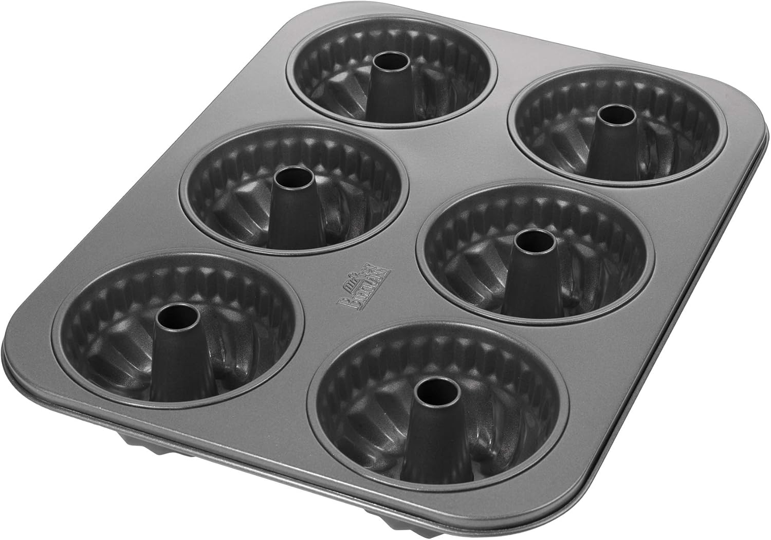 Birkmann Bundt Cake Tin Easy Baking Baking Tray, Steel Grey, 5 x 27 x 35.5 cm, Pack of 4 Units