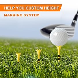 Full Choice Plastic Golf Tees 100 Pack 2-3/4, Enhanced Durability & Stability, Engineered to Minimize Friction and Side Spin