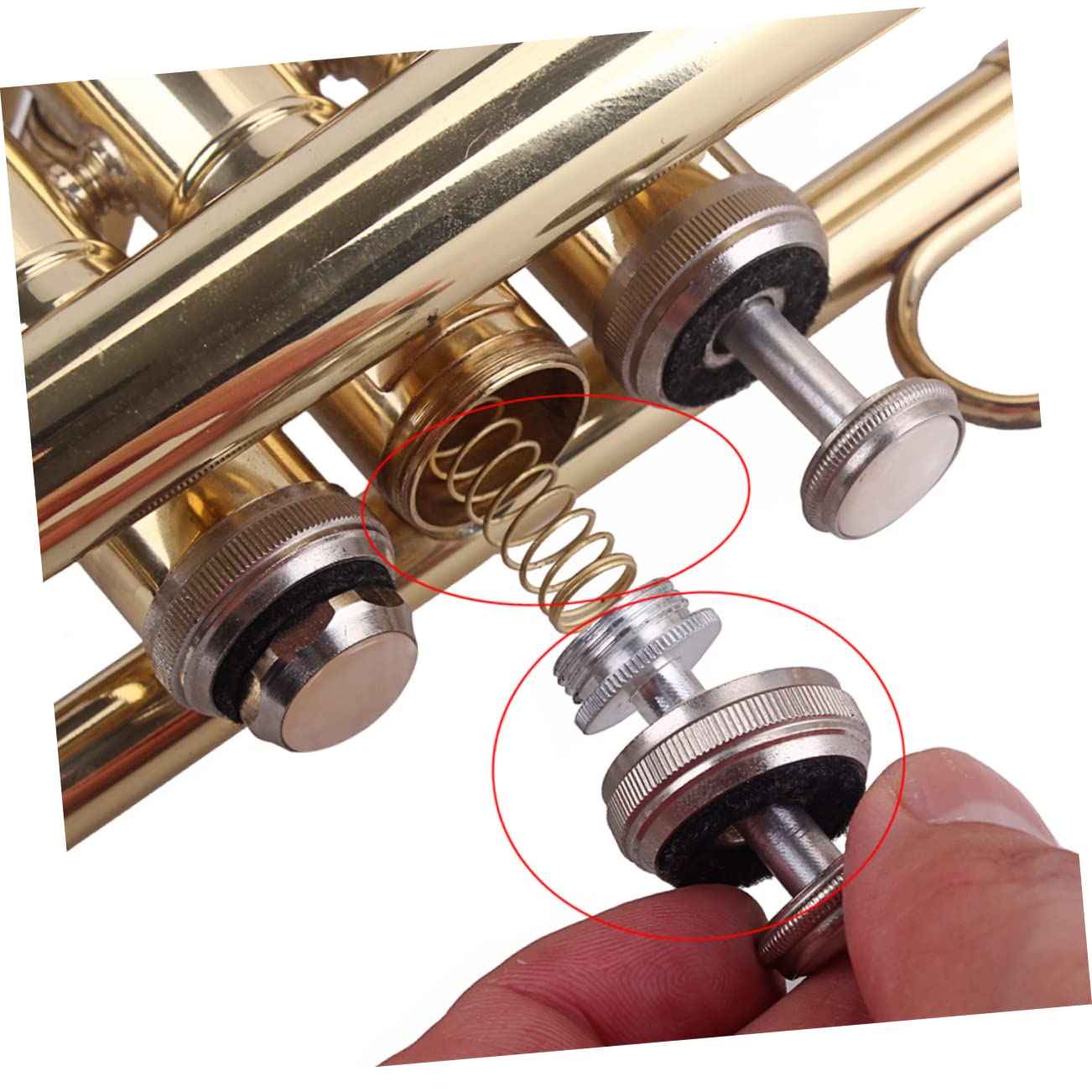 BESTonZON 18piezas Botones Para Con Muelles De Accesorios Para Reparación y De Instrumentos
