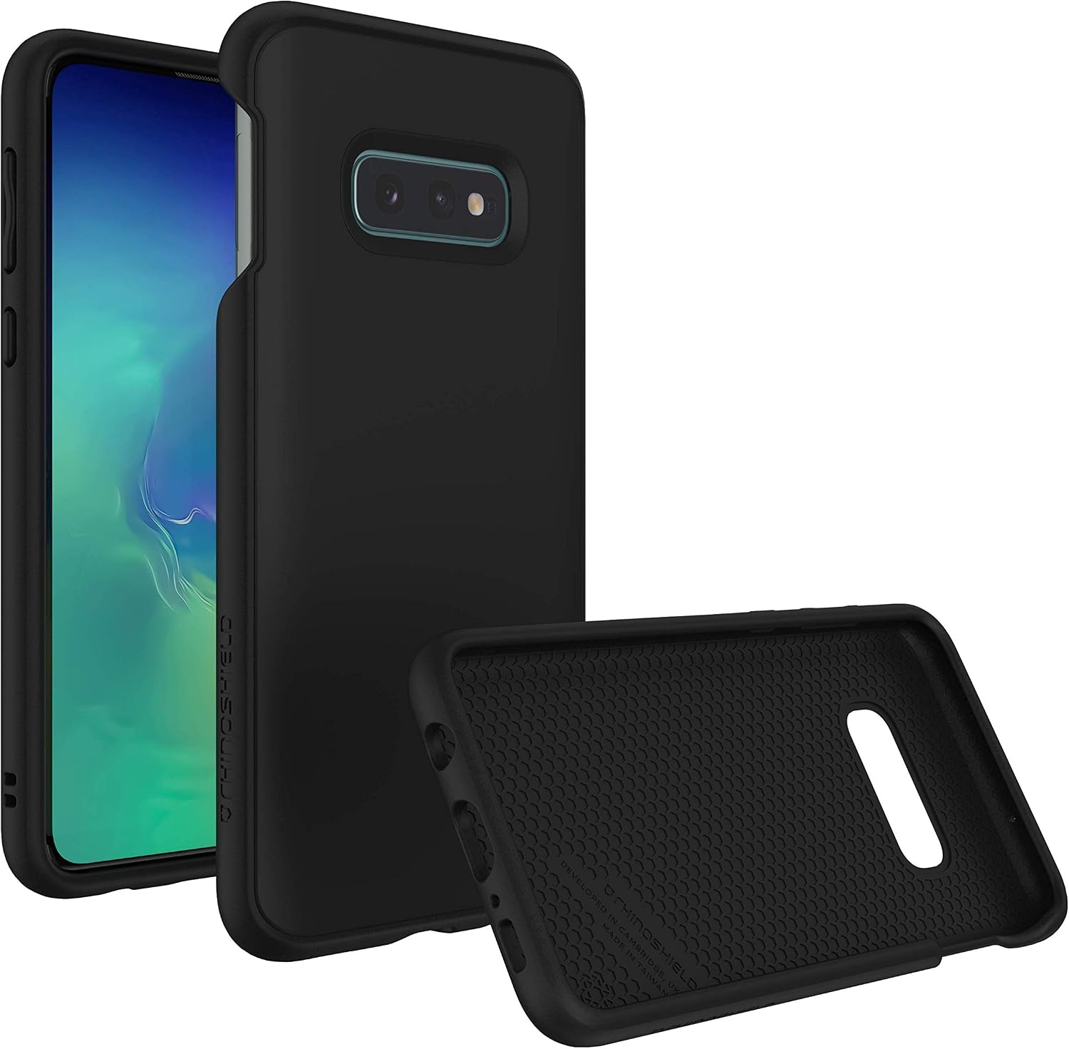 RhinoShield Case Compatible with Samsung [Galaxy S10e] | SolidSuit - Shock Absorbent Slim Design Protective Cover with Premium Matte Finish [3.5M / 11ft Drop Protection] - Classic Black