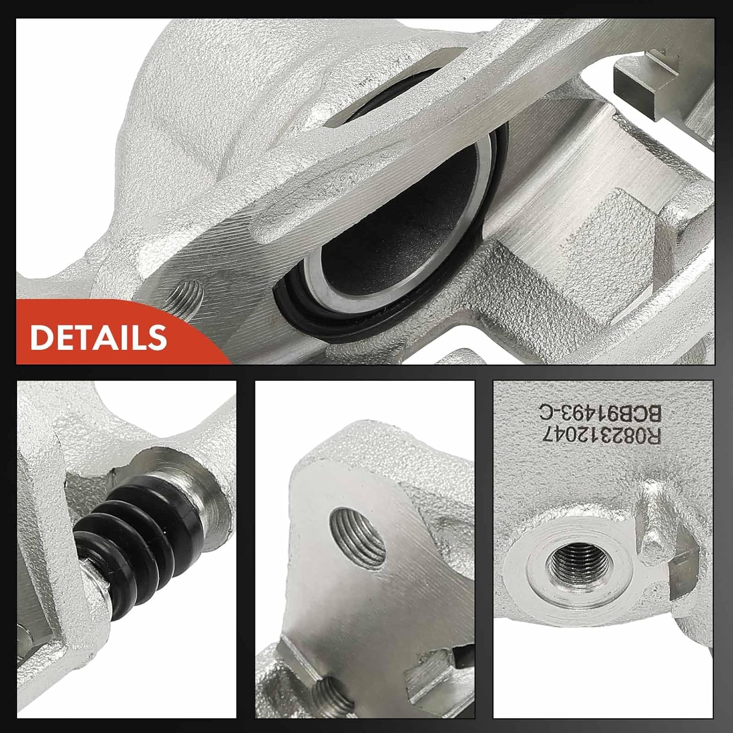 A-Premium Disc Brake Calipers Assembly with Bracket Compatible with Hyundai Accent 2000-2005, Excel 1990-1994, Scoupe 1991/1993-1995 & Mitsubishi Precis - Front Driver and Passenger Side, 2 Pcs