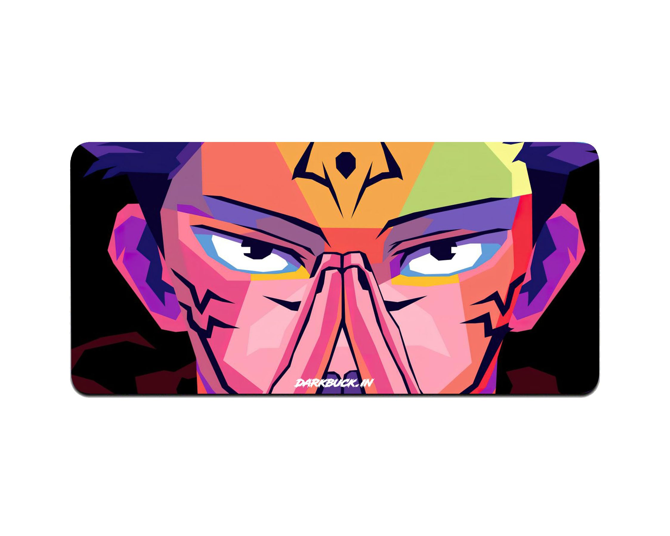 DarkBuck Ryomen Sukuna Anime Large Mouse Pad for Laptop Desktop PC Gaming Long Mousepads Rubber Base (595MM x 290MM x 3MM)