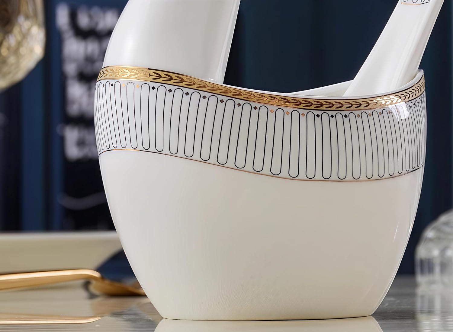 1 Pcs, Top Ceramic Chinese Soup Spoons, Ceramic Spoons, Bone China Dinnerware Set, Fine China, Chinese Gifts