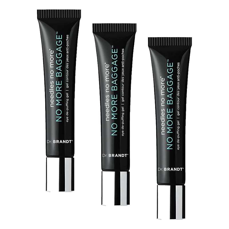 Dr. Brandt No More Baggage Gel para a Região dos Olhos, 14 g, Pacote com 3