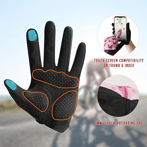 Miniatura 5 de Guantes de entrenamiento ventilados para mujeres y hombres con dedo completo. Guantes de levantamiento de pesas con ventilación completa de la palma