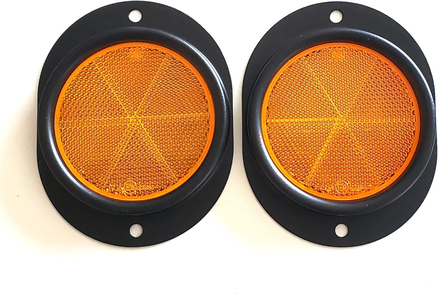 PB Black Base Reflector Kit 6 Pcs with Hardware Compatible for HMMWV M1078 M1123 M998 H1 M1083