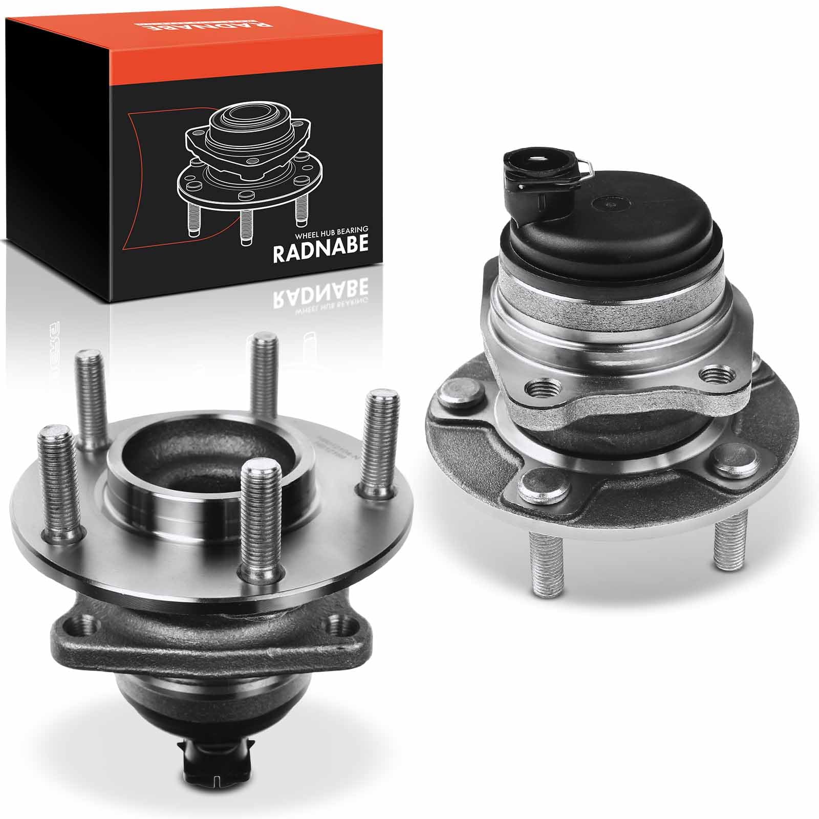 Frankberg 2x Cojinete de rueda Juego de cojinetes de rueda Eje trasero con Sensor ABS integrado Compatible con VoyaG.Er IV RG 2.5L-3.8L 2001-2008 CaR.A.Van RG Replace# 512169