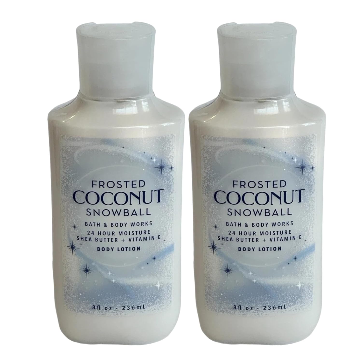 Bath & Body Works Bath and Body Works Frosted Coconut Snowball Super Smooth Lotion Sets Gift For Women 8 Oz -2 Pack (Frosted Snowball) 16 Fl Oz
