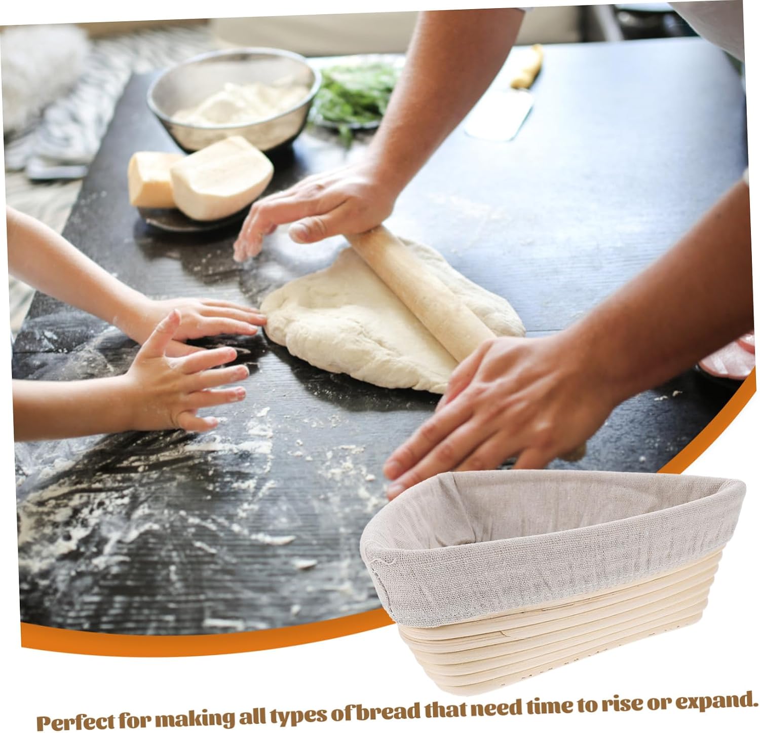 Bread Baking Tool Triangular Bread Basket Proofing Basket Non-stick for Sourdough