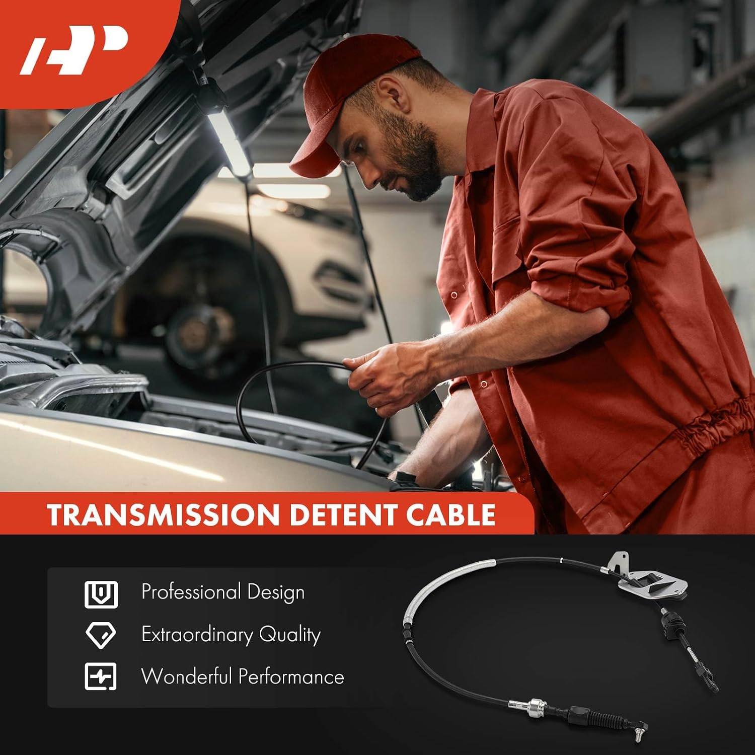 A-Premium Automatic Transmission Detent Cable Compatible with Toyota Yaris 2006-2016 L4 1.5L