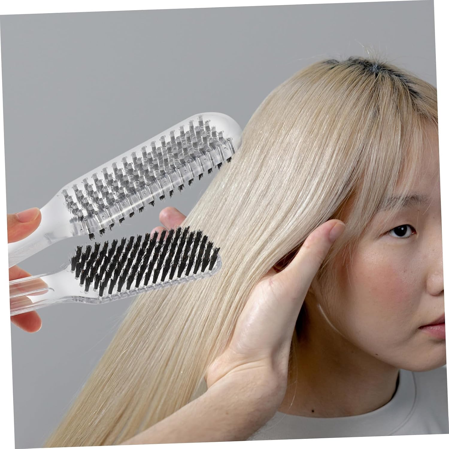 Hair Straightening Comb for Women Hair Straightener Clamp Brush with Fast Heating Feature Suitable for All Types Designed for Smoother and Straighter Styles