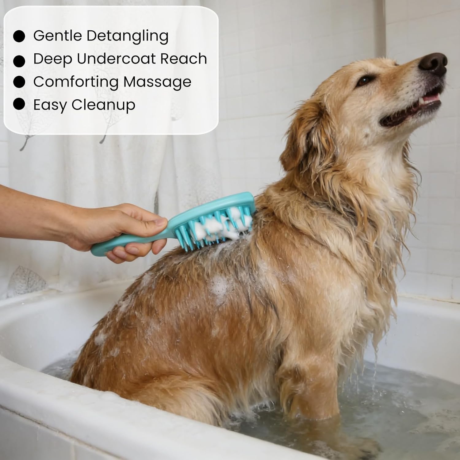 6 Pack Dog Towels for Drying Dogs, Bath Supplies Bath Grooming Kit for Pets, Pet Bath Towel Super Absorbent Set with Hair Brush, Washing Gloves for Large or Small Cats,Grey