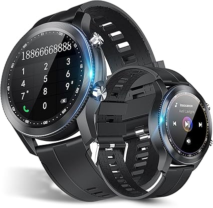 Amazon スマートウォッチ Bt通話 音楽再生 保存 Bluetooth5 2 Smart Watch 活動量計 歩数計 音楽制御 通話機能付き 多機能 Ip68防水 遠隔撮影 スポーツウォッチ 着信 メッセージ アプリ通知 長座注意 長時間待機 目覚まし時計 腕時計 スマートブレスレット ストップ