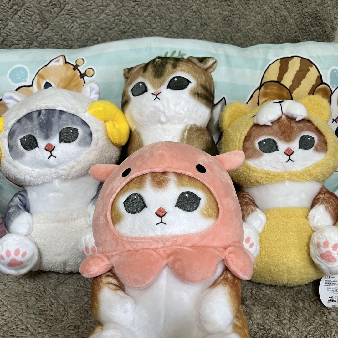 Amazon.co.jp: mofusand ぬいぐるみ4種セット＆ロングクッション