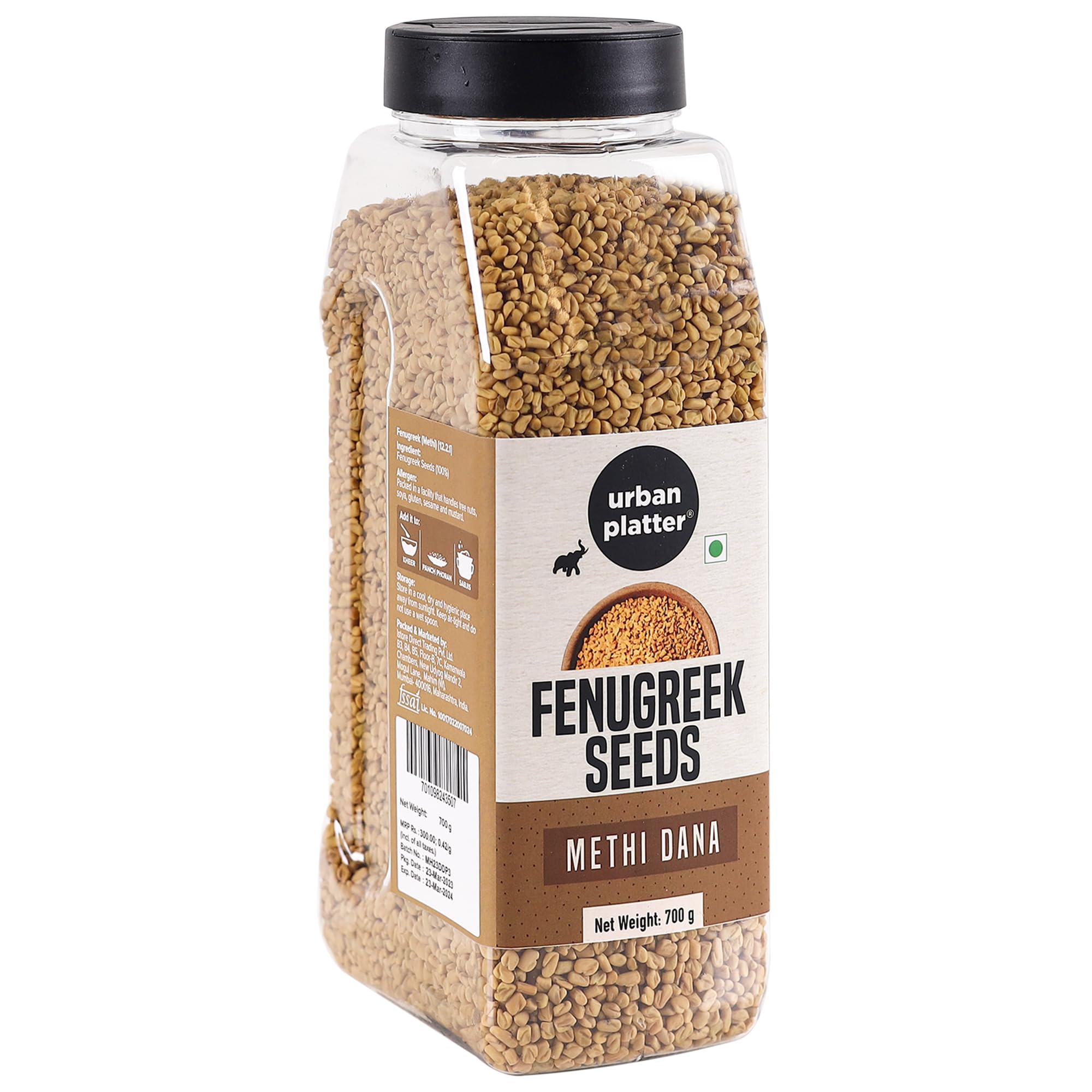 See full amazon price history chart for Urban Platter Dried Fenugreek Seeds, 700g (Methi Dana | Used for Microgreen Sprouting) Urban Platter Dried Fenugreek Seeds, 700g (Methi Dana | Used for Microgreen Sprouting) (B07D8XS5HT) Amazon Price History, Amazon Price Tracker