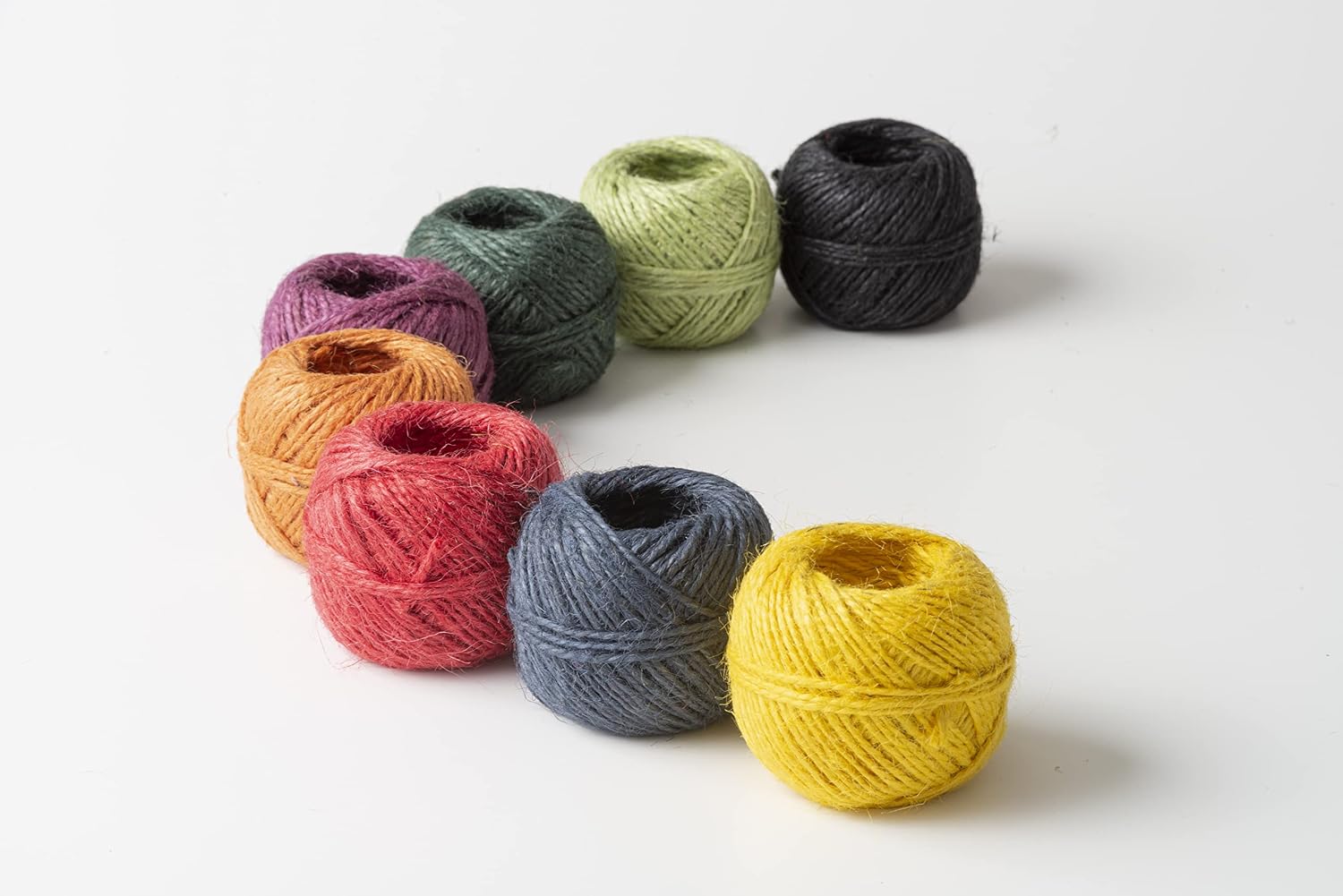 IPEA Coloured Jute Twine – Made in Italy – 8 Colours – 30 Metres Each – Jute Rope in for Crafts, Gifts, Crafts, Crafts BS09014MIX8 2 mm