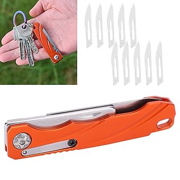 Amazon.co.jp: WLGOLD 折りたたみナイフ、ブレード付きミニ