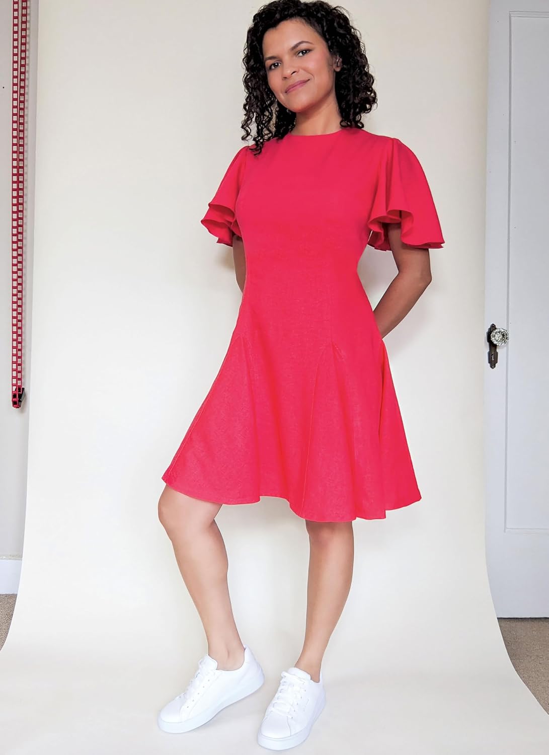 Know Me ME2091K5 Misses' Fit and Flare Godet Dress Sewing Pattern Packet by Lydia Naomi, Design Code ME2091, Sizes 8-10-12-14-16