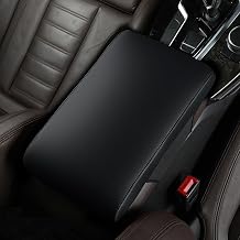 Car Armrest Cover Pad for Hyundai Elantra 6.Generation AD 2015-2020 Premium Leather Center Console Armrest Cushion Pad Anti-Scratch Waterproof Auto Interior Accessories Black Style