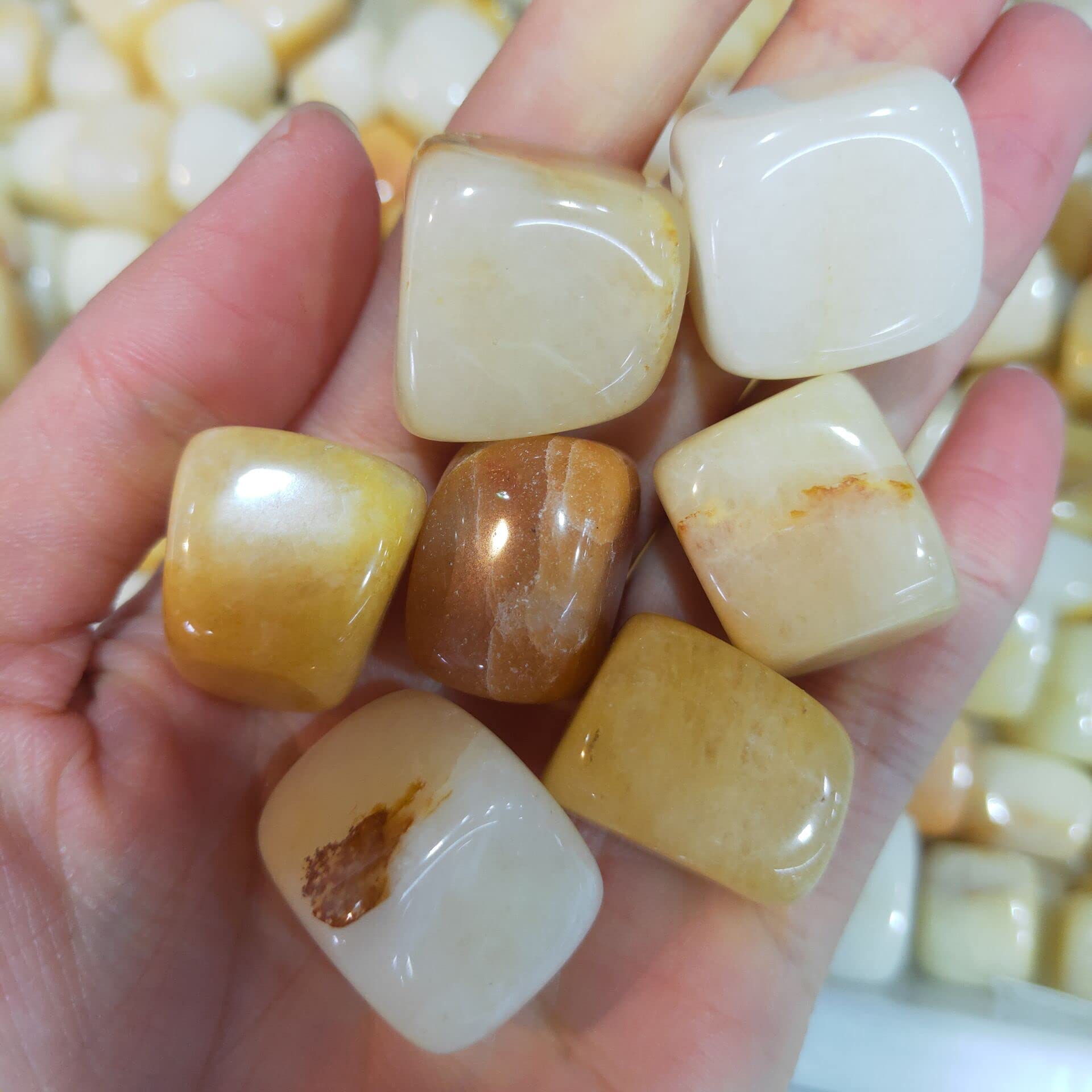 Amazon.co.jp: アメジスト原石 天然黄金黄色翡翠砂利クリスタル