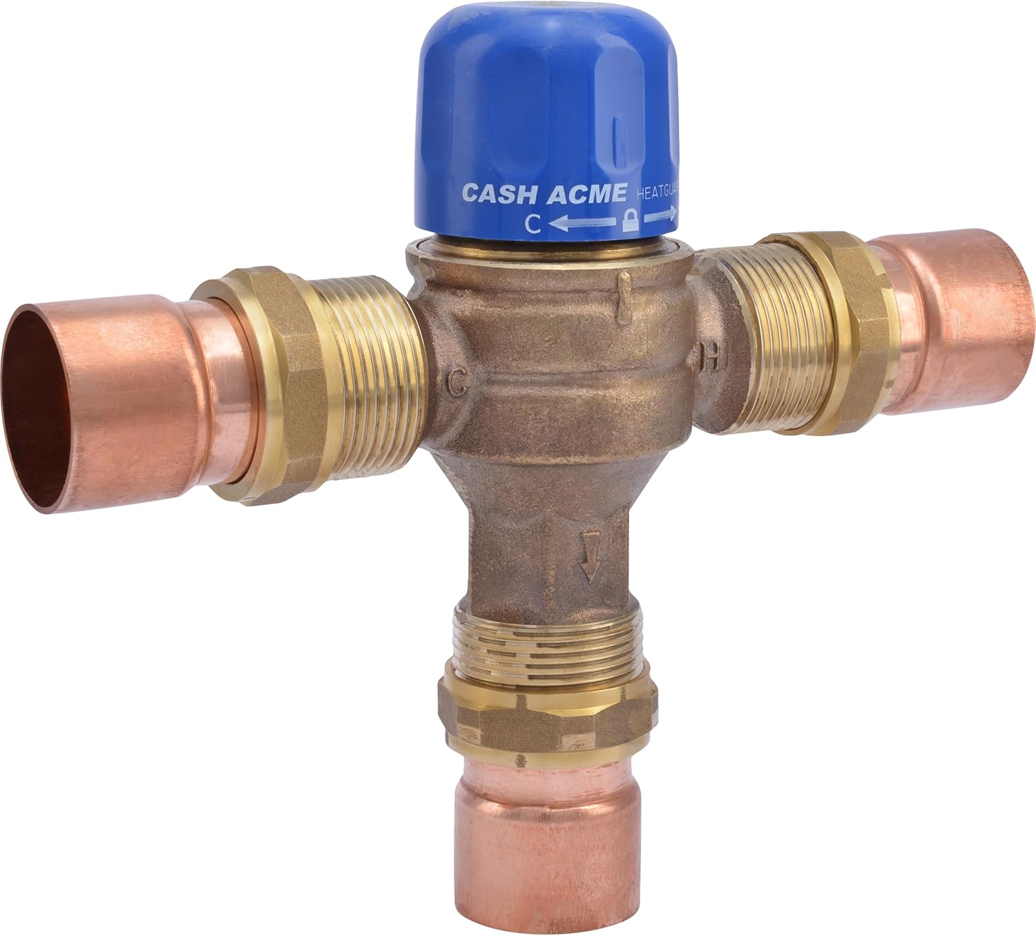 Cash Acme 1-1/4 Inch HG115 Sweat Thermostatic Mixing Valve, 24521
